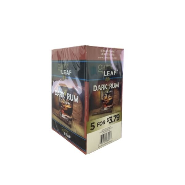 game leaf 5 pack dark rum
