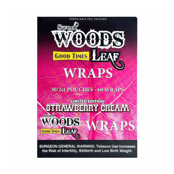Sweet Woods Leaf Wraps Strawberry Cream