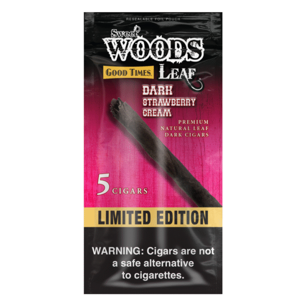 Sweet Woods Leaf Wraps Dark Strawberry Cream