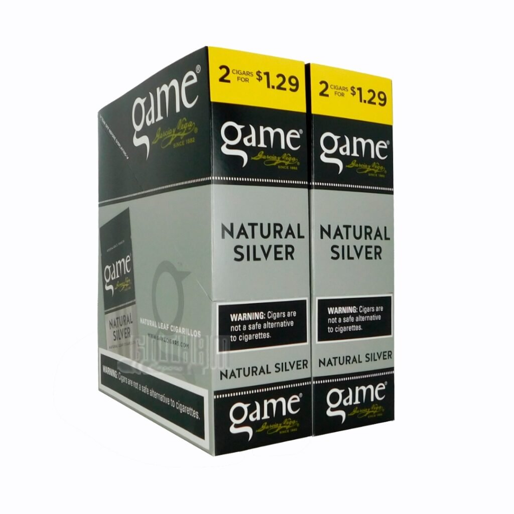 game cigar natural silver